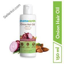 Mamaearth onion hair oil for hair regrowth  hair fall control with redensyl (150ML)